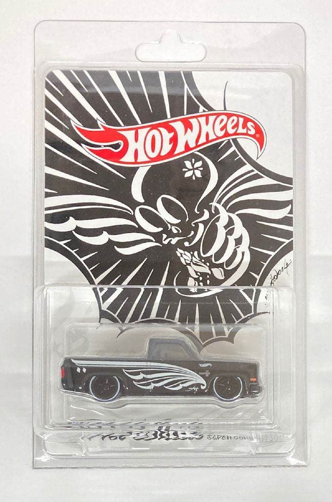 MATTEL 2024JAPAN COLLECTORS CONVENTION Exclusiv HOTWHEELS '83 CHEVY SILVERADO ブラック 右向き HNL13