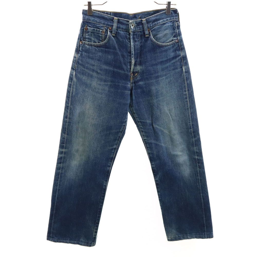 リーバイス 90s オールド 702 BIGE シンチバック ストレートデニムパンツ W29 ブルー Levi's ジーンズ ボタンフライ メンズ