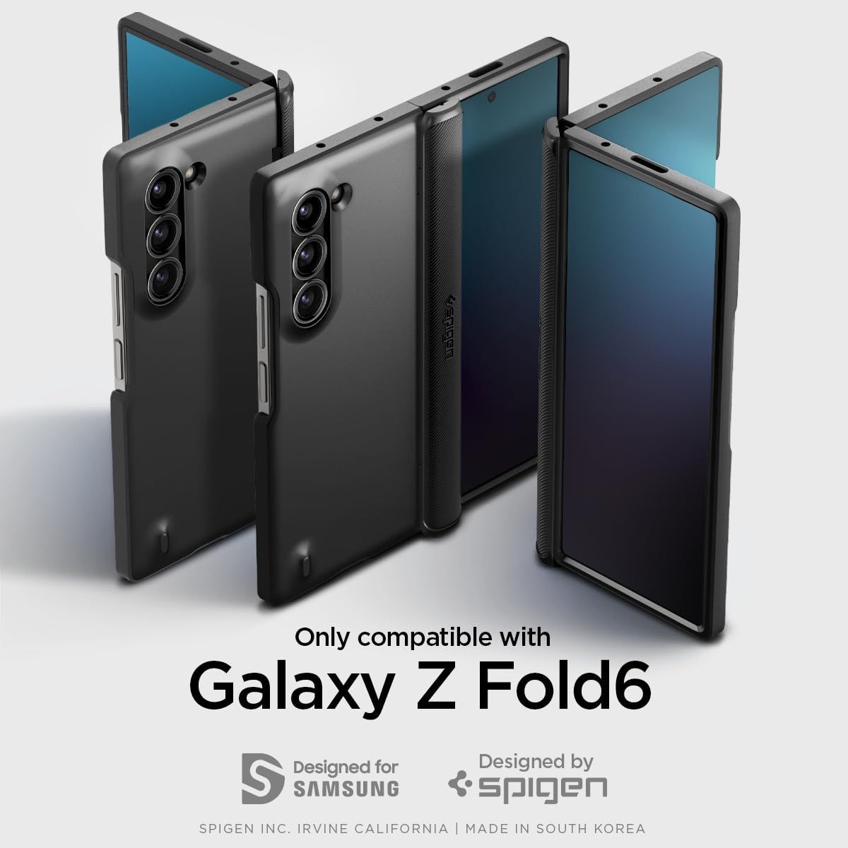 新着商品 Spigen Galaxy Z F 6 ケース 全面保護 フルカバー 3重構造 米軍MIL規格取得 耐衝撃 ワイヤレス充電対応 5 スリム アーマー プロ ACS07826 ブラック