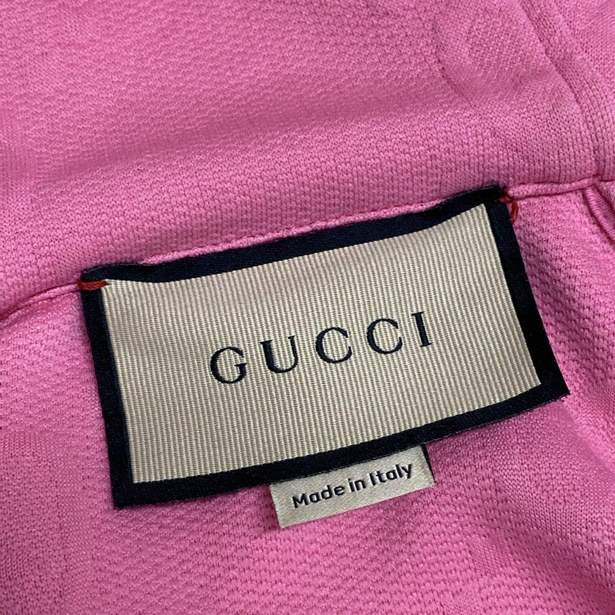 【GUCCI】ノット柄（結び目柄）ジップアップ　ブルゾン グッチ ブルゾン サイズS メンズ - 695726 XJECY ピンク