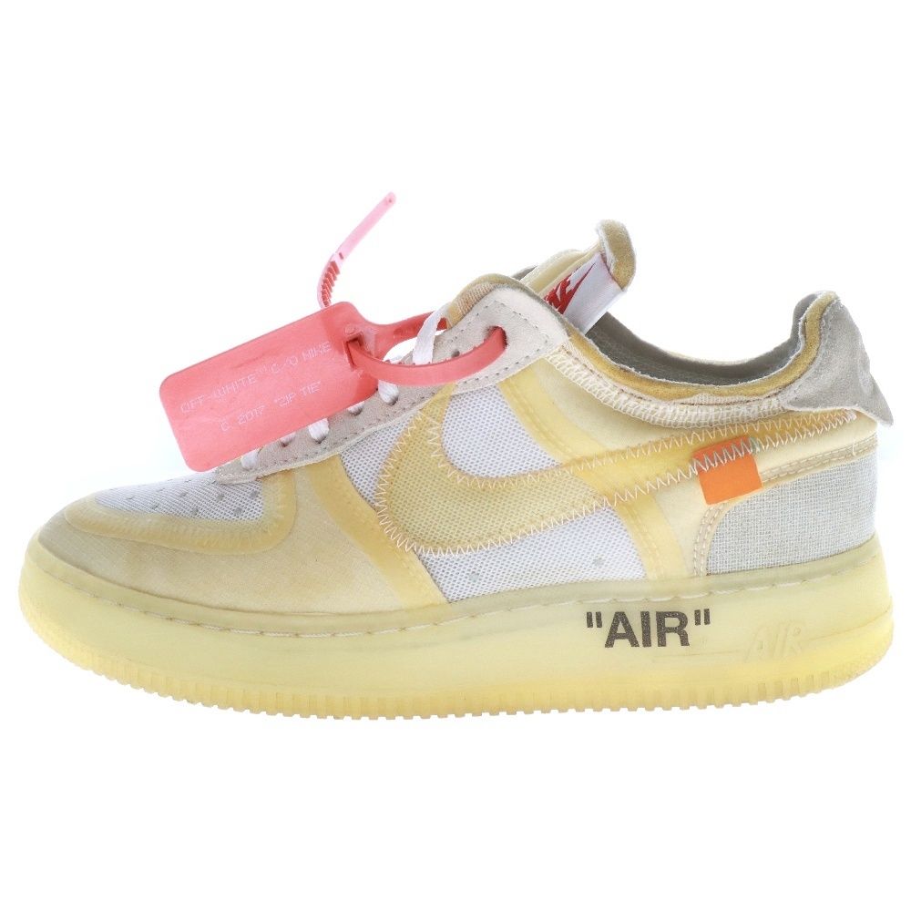NIKE ナイキ ×Off-white THE 10 Air Force 1 Low ×オフホワイト エアフォースワンロー ローカットスニーカー ホワイト US7|25cm AO4606-100