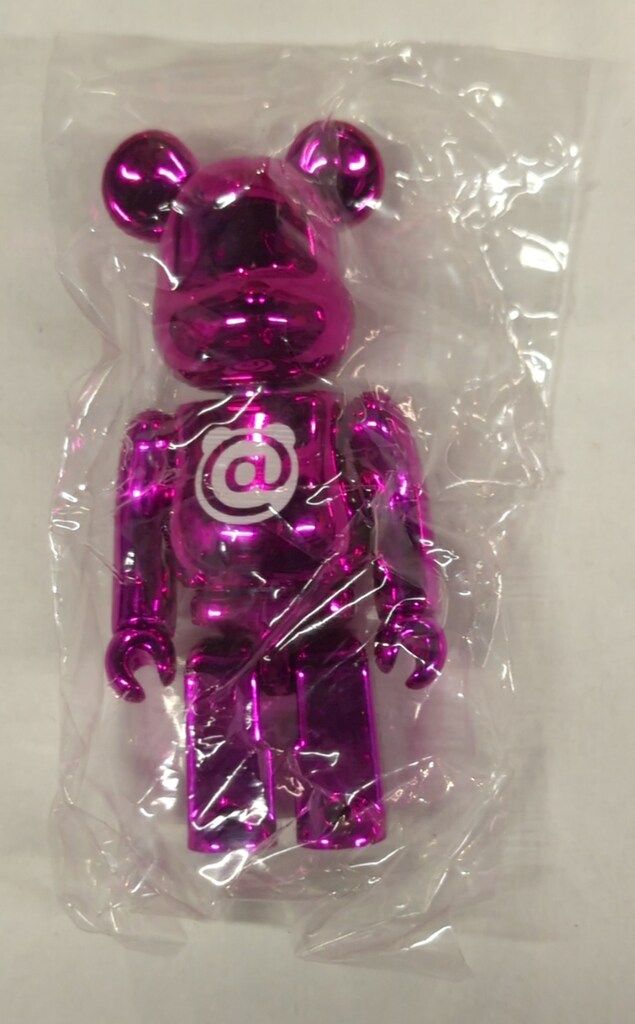 ☆ベアブリック100%シリーズ25☆ベーシック@マーク☆ピンクメッキ☆BASIC ☆ベアブリック100%シリーズ25☆ベーシック@マーク☆ピンクメッキ