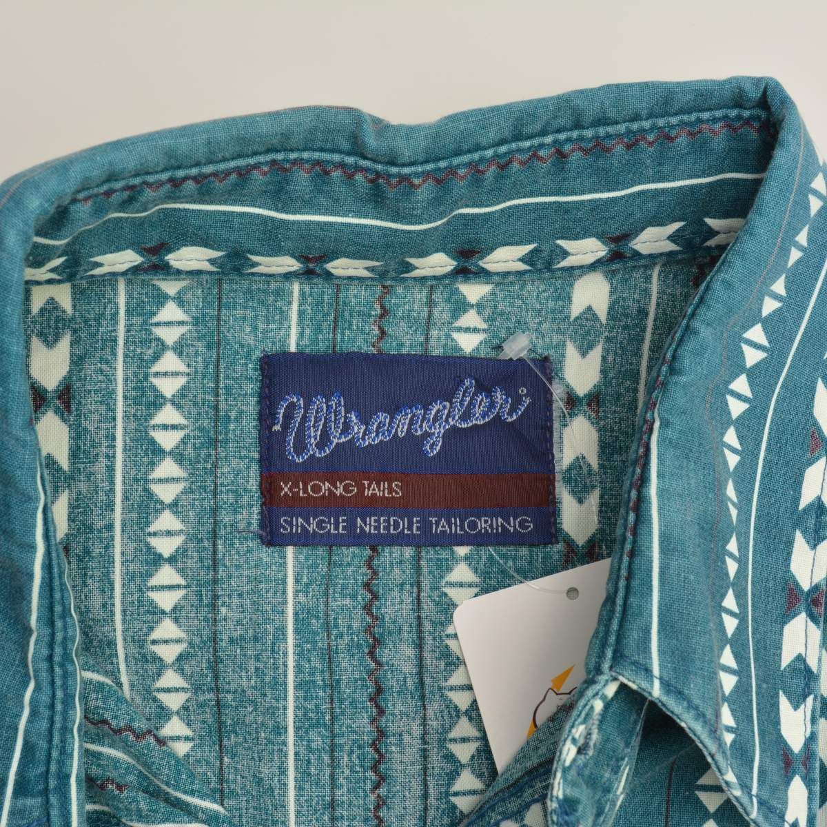 WRANGLER】80s ネイティブ柄ウエスタン長袖シャツ - メルカリ