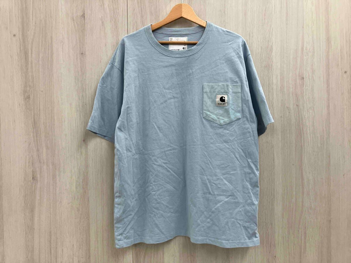 CARHARTT × sacai カーハート サカイ 半袖Tシャツ 水色 - メルカリ