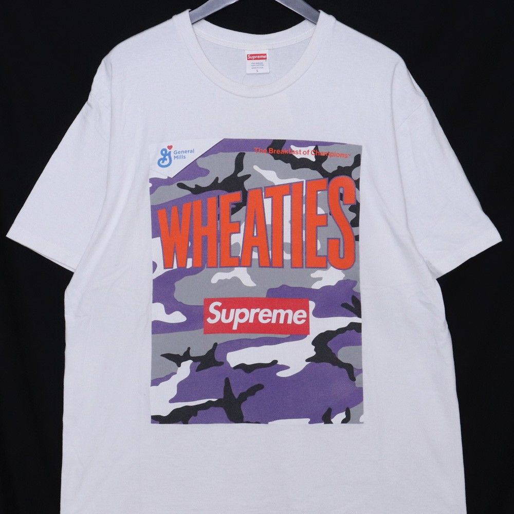 Supreme Wheaties Tシャツ Lサイズ SUPREME Wheaties Tee Lサイズ ホワイト - メルカリ
