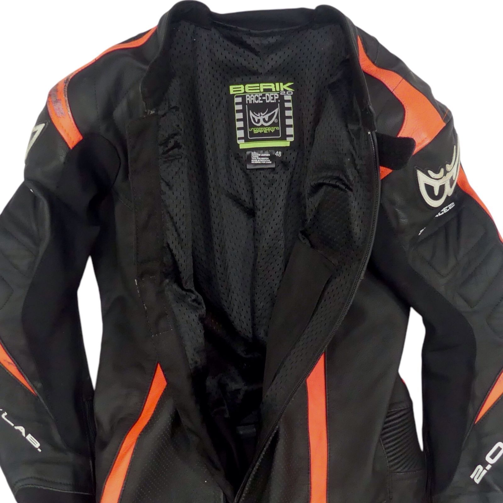 BERIK ベリック 革ツナギ レーシングスーツ サイズ48 MFJ公認 BERIK 【BERIK】 ベリック ハイグレード MFJ公認モデル レーシング