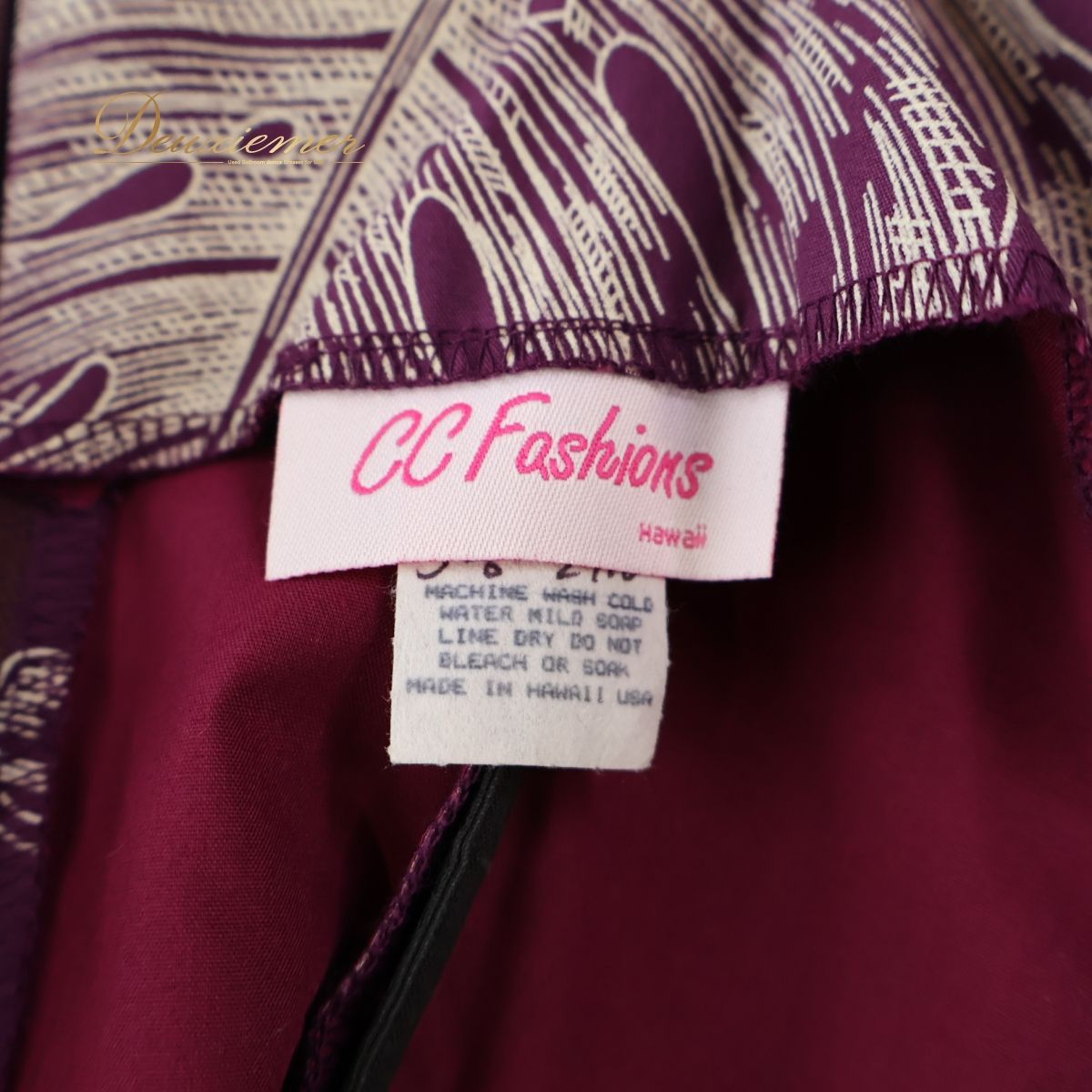 フラダンス衣装】パープル CC Fashions ワンピース ドレス フリル