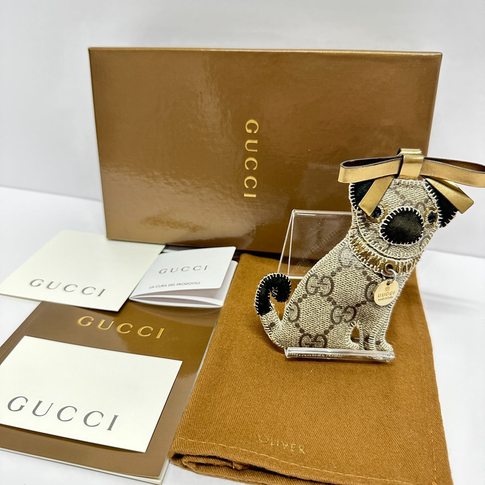 GUCCI グッチ グッチョリ パグ オリバー Oliver キーホルダー 箱付 