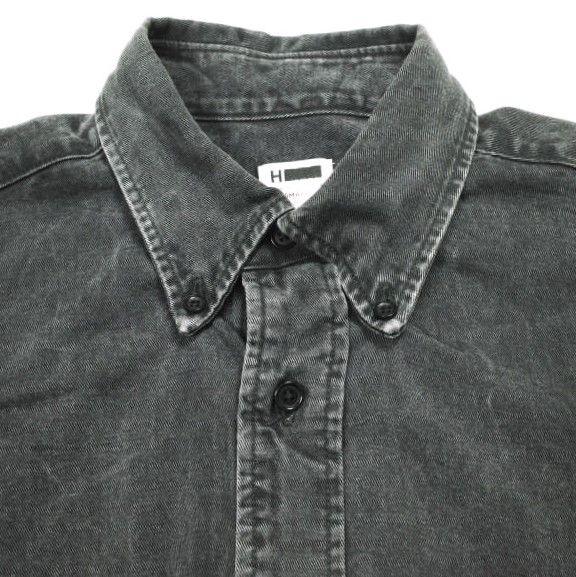 H BEAUTY&YOUTH ブラックデニムシャツ 長袖シャツ Mサイズ 中古・古着通販】H BEAUTY&YOUTH (エイチ ビューティー&ユース) BLACK