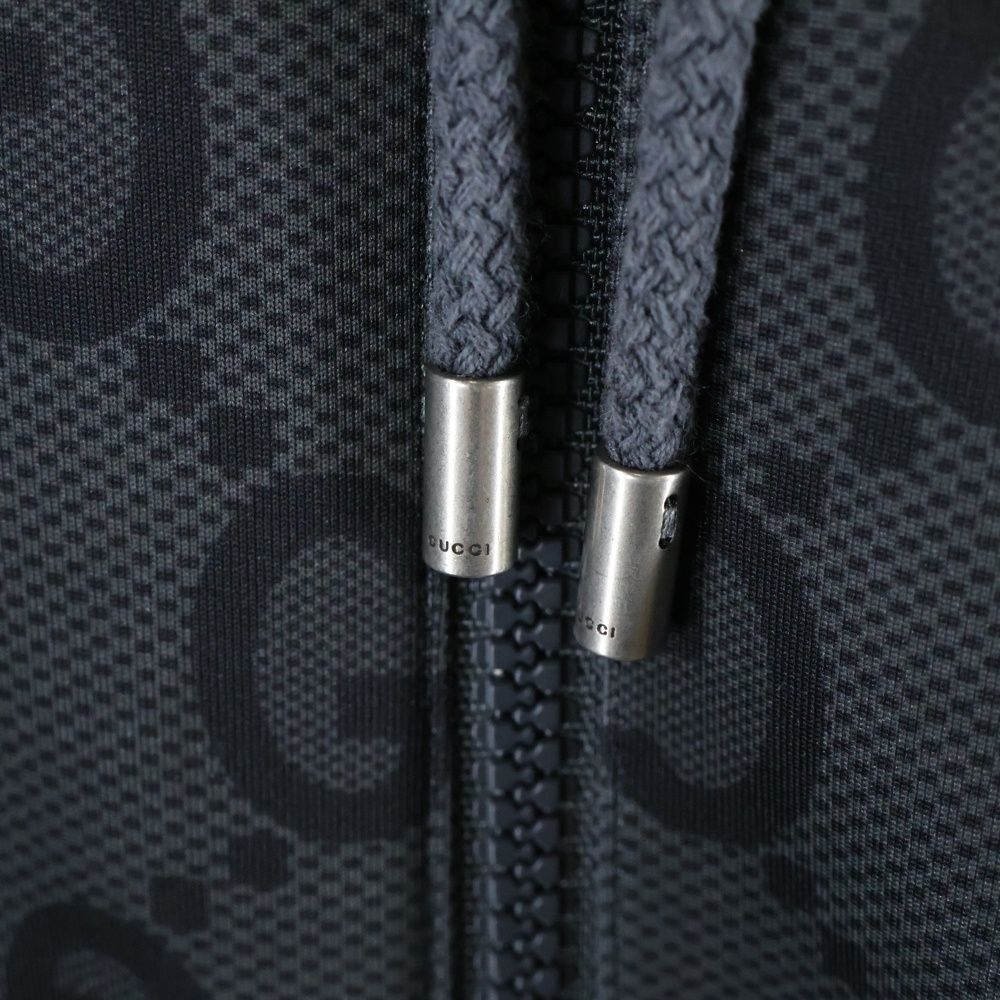 GUCCI (グッチ) ジャンボGG 総柄プリント ウェブストライプ