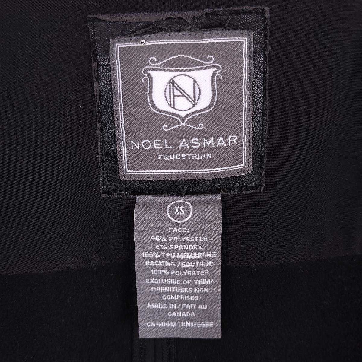 ノエルアスマール NOEL ASMAR EQUESTRIAN ストレッチ ライディングジャケット XS ブラック レディース 乗馬 馬術 ノエルアスマール NOEL ASMAR EQUESTRIAN ストレッチ