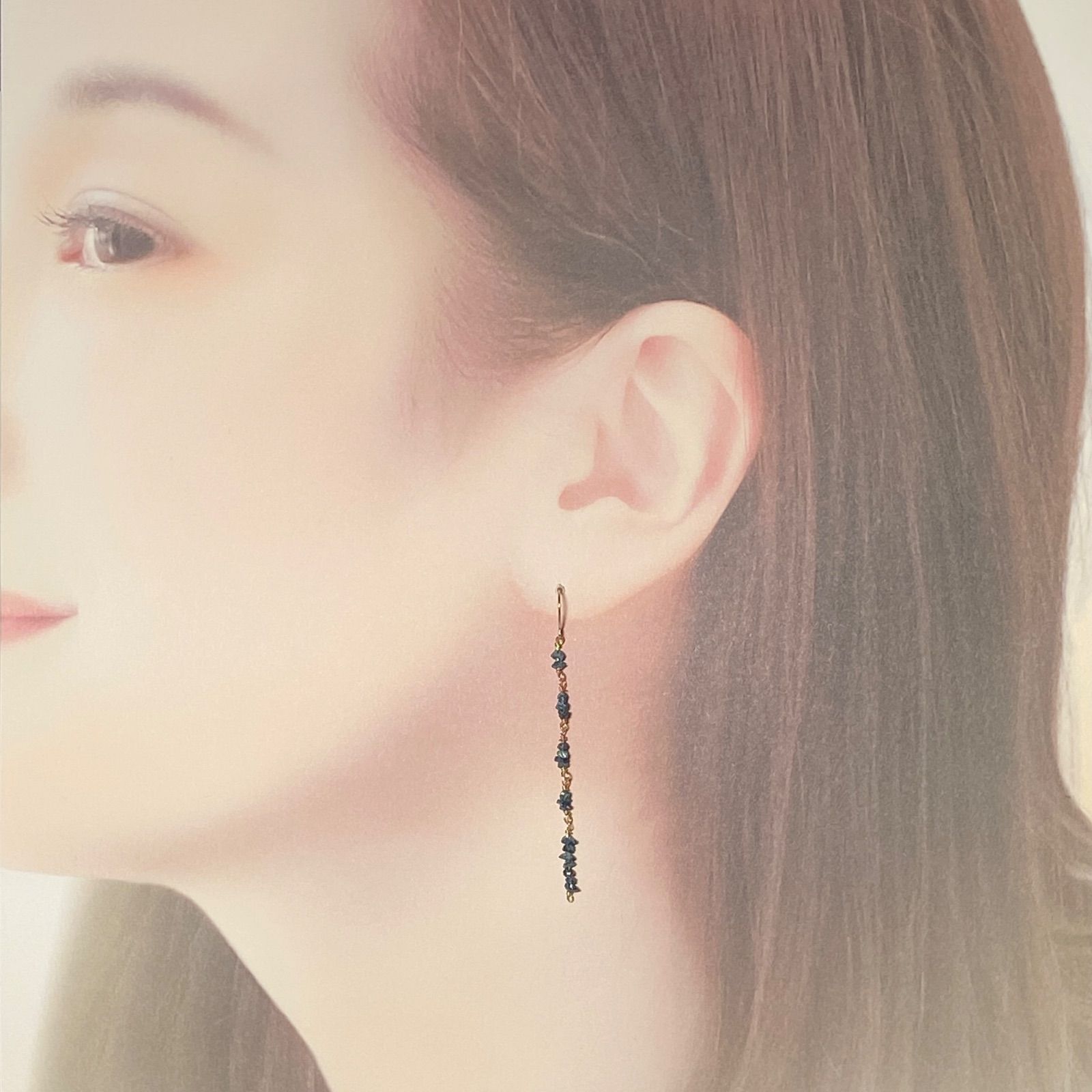 ブルーダイヤモンド 天然石 ダイヤモンド 原石 ラフ ラフストーン 10金  