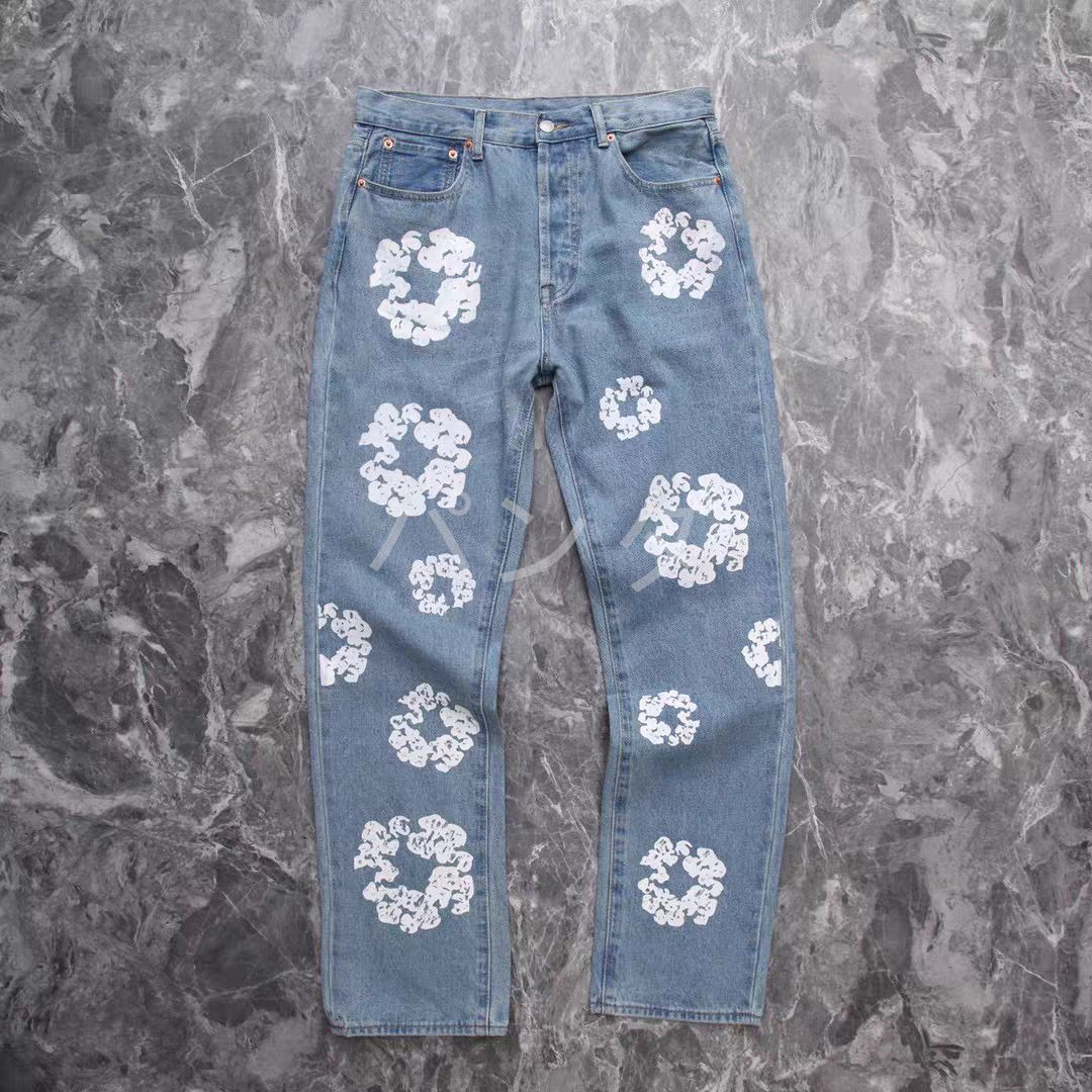 Denim Tears × Levi s コットンリース デニムパンツ ジーンズ インディゴ 32 USAコラボ リーバイス デニムティアーズ Z114