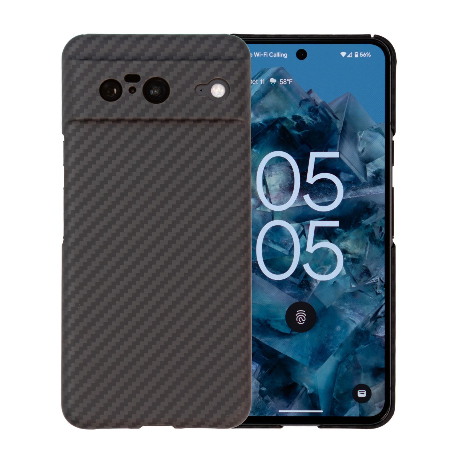 【数量限定】Pixel8ケース極薄0.66mm カーボン風 アラミド繊維 超軽量10g ケース 対応 耐衝撃 8 Pixel マット(黒/グレー) Google Sisyphy