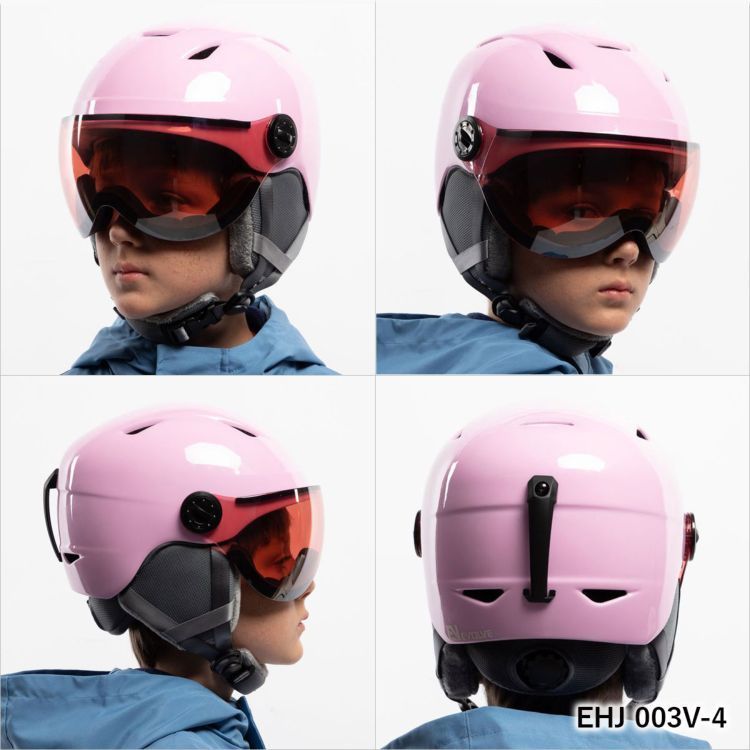 【未使用品】キッズ バイザー付きヘルメット イヴァルブEVOLVE EHJ003 キッズ ジュニア バイザー付き ヘルメット スキー スノーボード