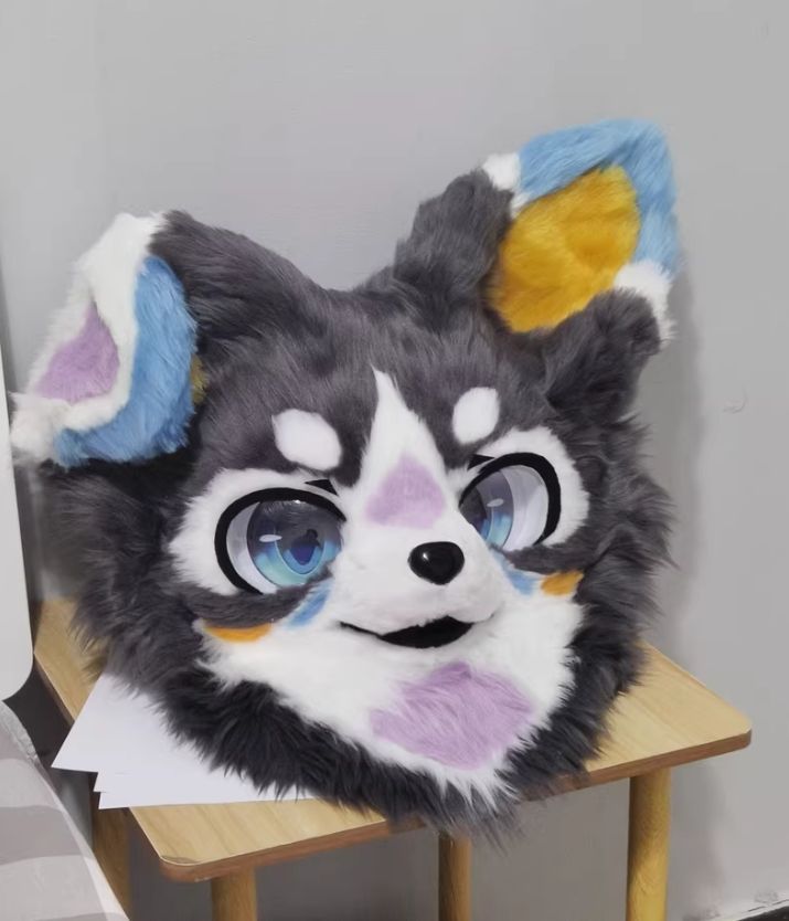 ファースーツ 着ぐるみセット NO.70 グレー 犬 ケモノ ファー ファースーツ 着ぐるみセット NO.70 グレー 犬 ケモノ ファー