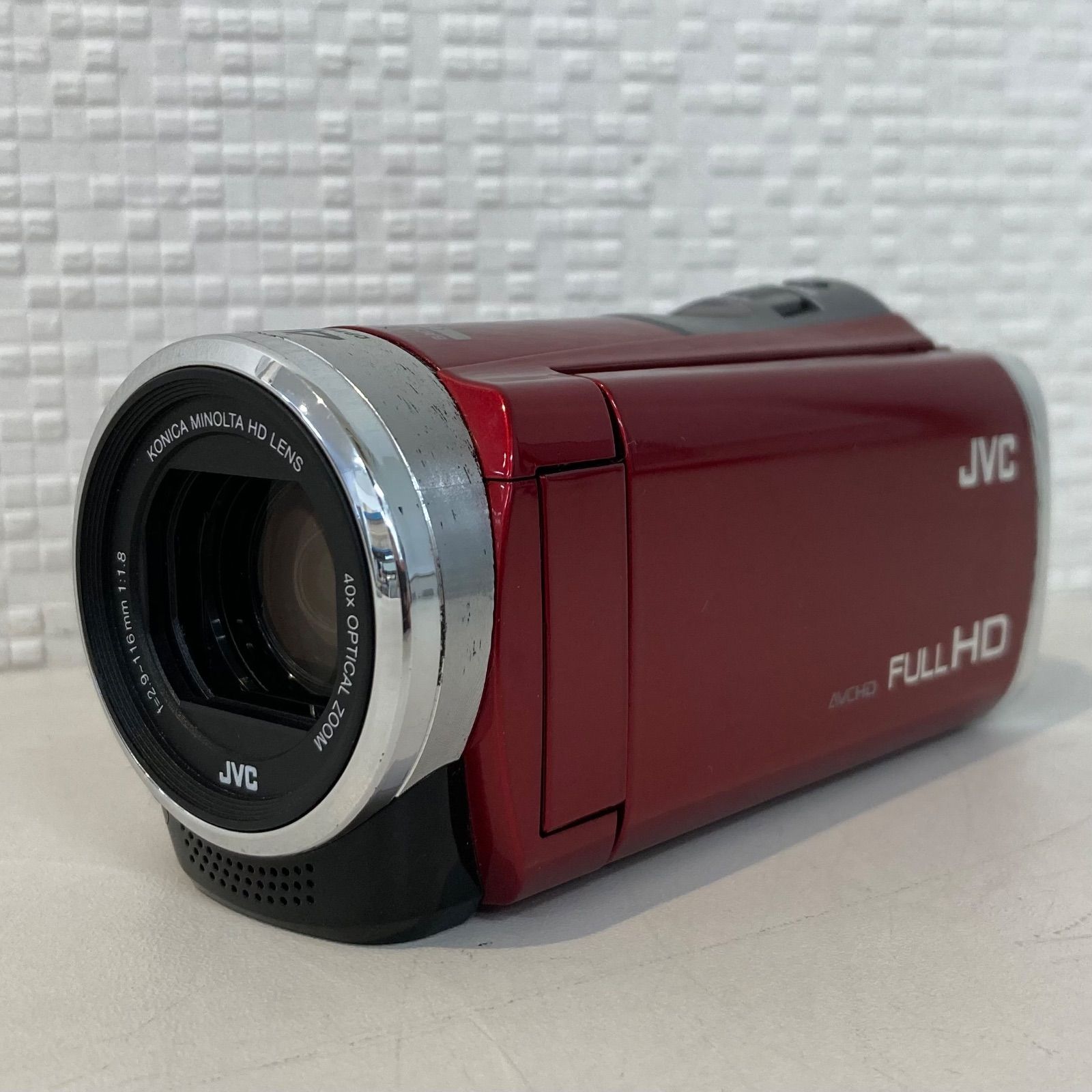 2025年のクリスマス ジャンク】JVC Everio GZ-HM33-R コンパクトビデオカメラ レッド ビデオカメラ