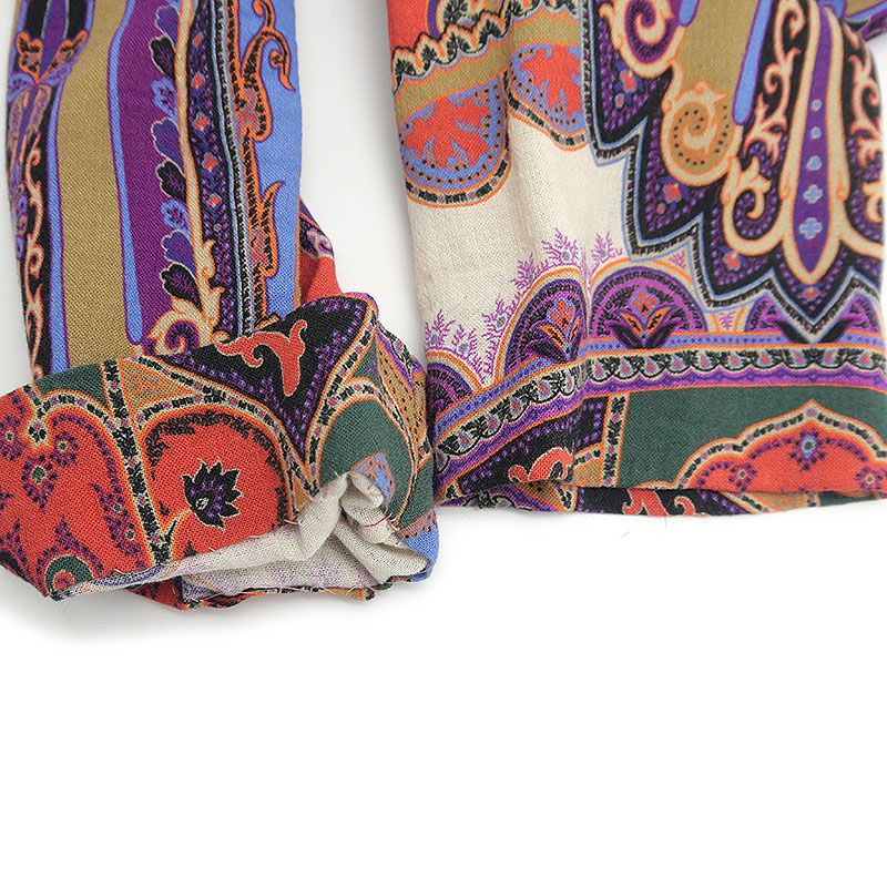 大きいサイズ46✨ETRO エトロ　ペイズリー　ワンピース　チュニック エトロ ETRO ワンピース 46 ペイズリー マルチカラー レーヨン