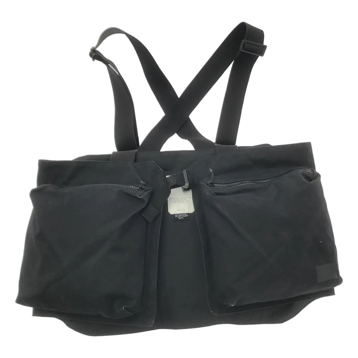 porter vainl archive 本革　レザー ブラック ボディバッグ VAINL ARCHIVE × PORTER - ヴァイナルアーカイブ / FUNNY PACK-C