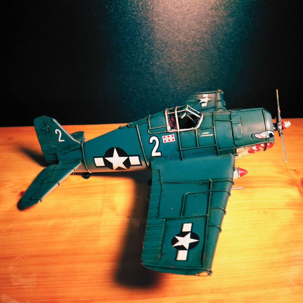 ブリキのおもちゃ　グラマンF6F・ヘルキャット ブリキのおもちゃ グラマンF6F・ヘルキャット 1/24 グラマン F6F-5