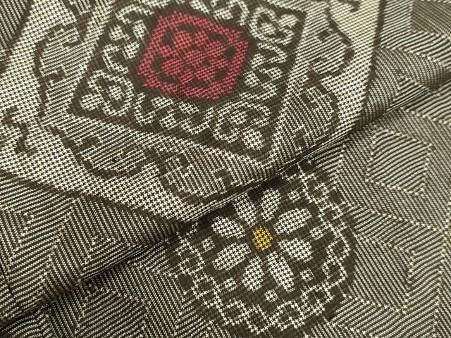 平和屋着物○本場大島紬 龍郷絣 花菱文 正絹 逸品 DAAV8649tw - メルカリ