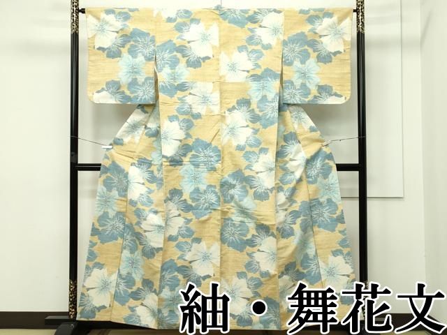 平和屋本店■極上　紬　舞花文　逸品　CZAA2520s5 平和屋本店□極上 紬 舞花文 逸品 CZAA2520s5 - メルカリ