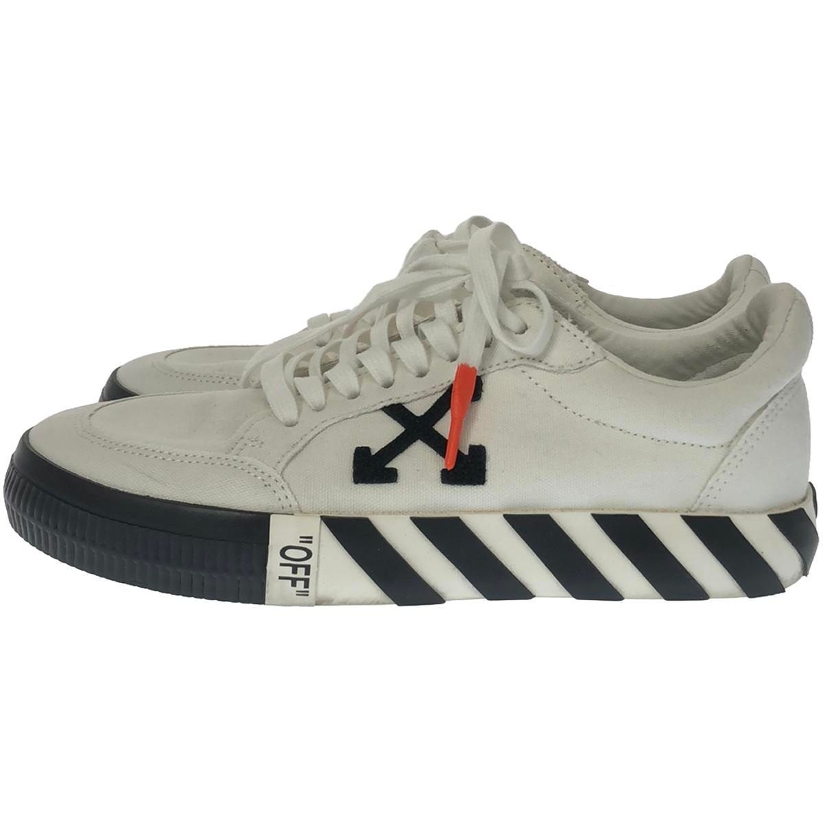 OFF-WHITE オフホワイト ローカットキャンバススニーカー ホワイト 41
