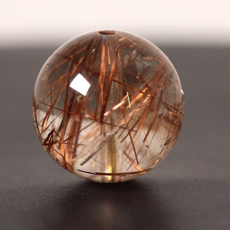 愛情と情熱】レッドルチルクォーツ ブレスレット 大玉 約13〜14㎜ 天然石