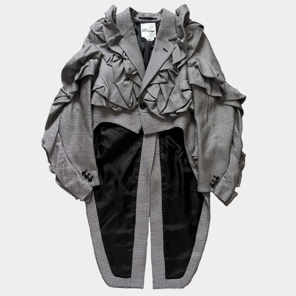 noir kei ninomiya(ノワールケイニノミヤ) 2023ssフリル燕尾