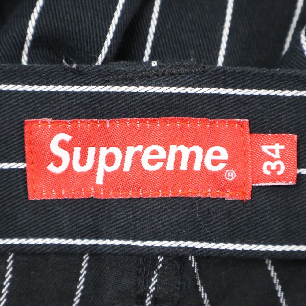 SUPREME (シュプリーム) 21SS Work Pant ストライプ総柄 ノータック