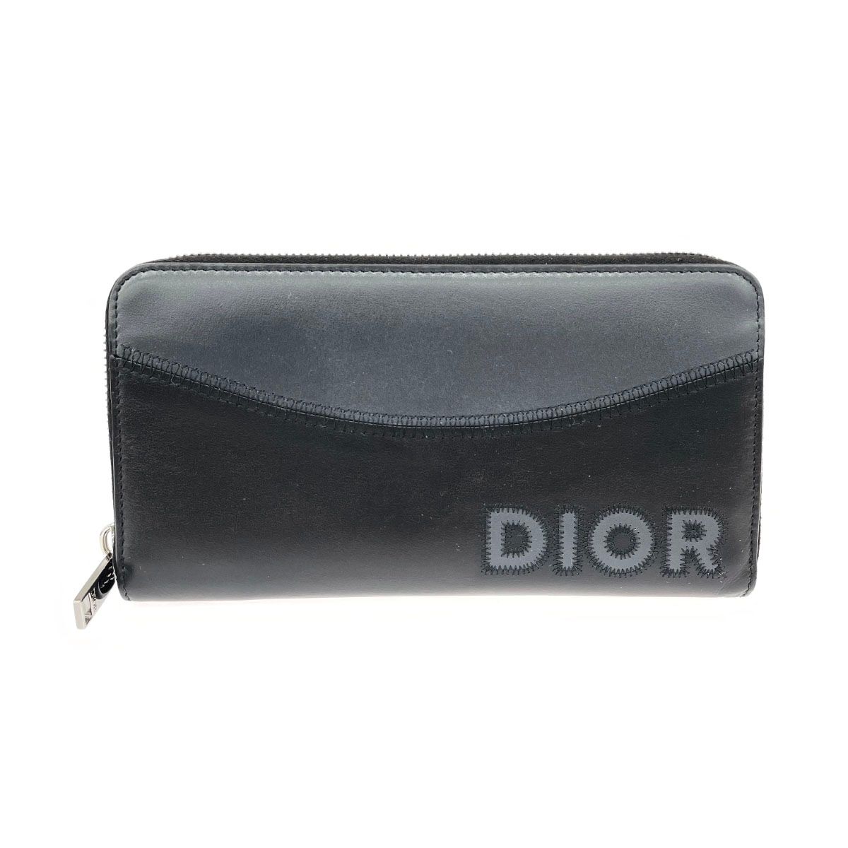 良好 Dior HOMME ディオールオム ラウンドファスナー 長財布
