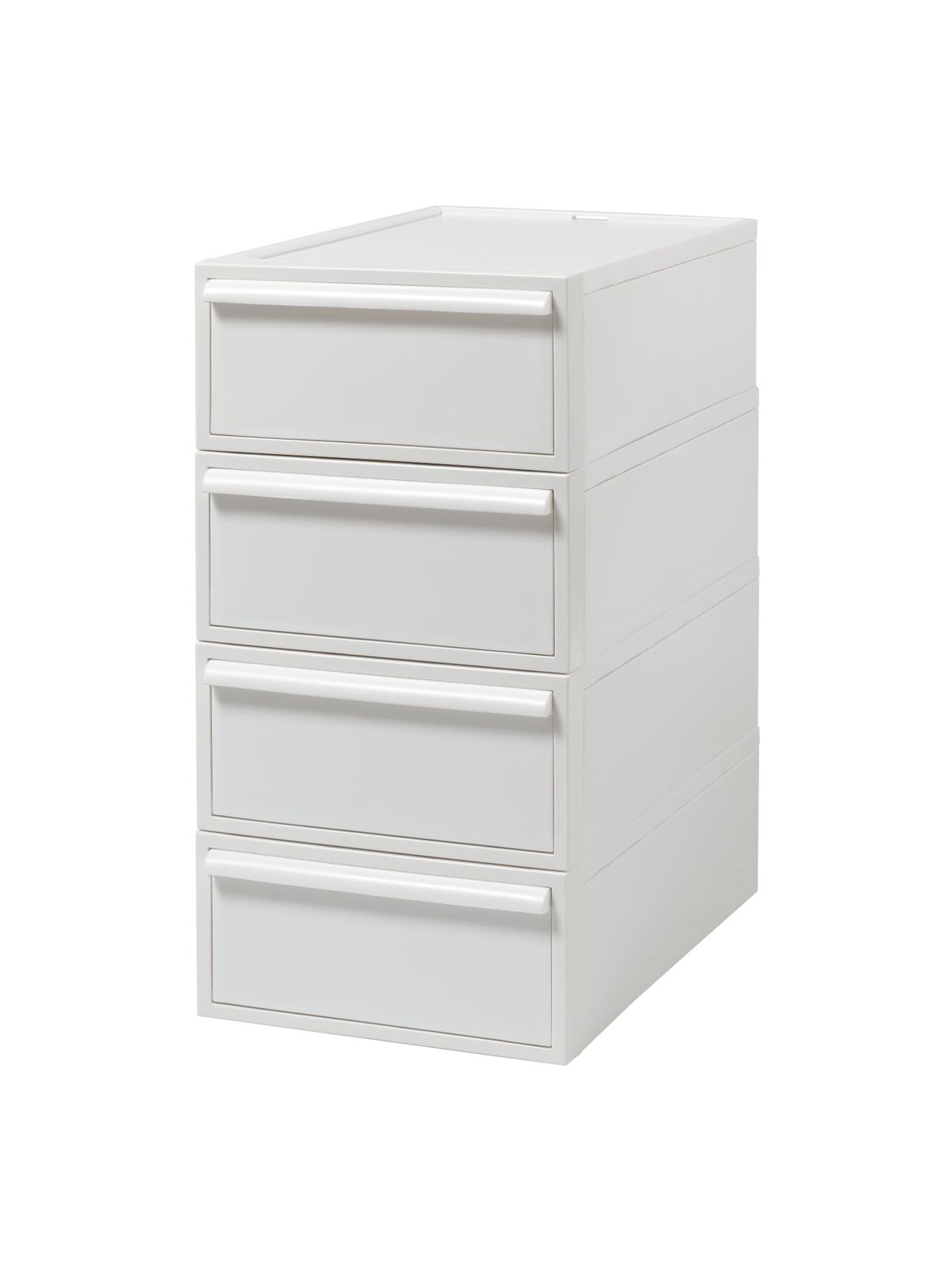 オールホワイト 4個組 CS-D1 S 引出し 4P クローゼットシステム 奥行き52cm 収納ボックス like-it クローゼット収納にピッタリ ライクイット