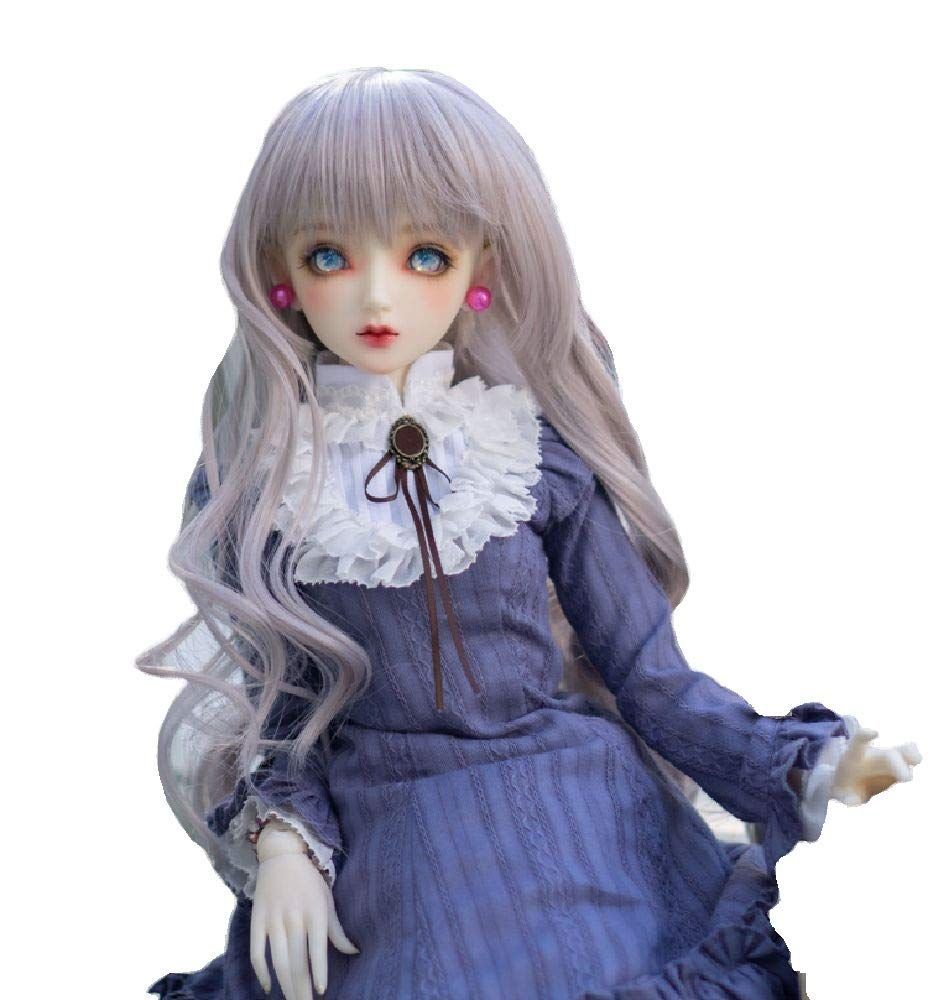 グレージュ YR EARTH ドール用 耐熱 ウィッグ カツラ 8～9インチ 前髪ありゆるロング アレンジヘア 1/3サイズ BJD SD DD MDD  S246 (グレージュ) - メルカリ