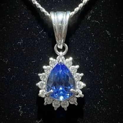 希少】天然サファイア 0.63ct ネックレス Pt900/850 ダイヤ - メルカリ