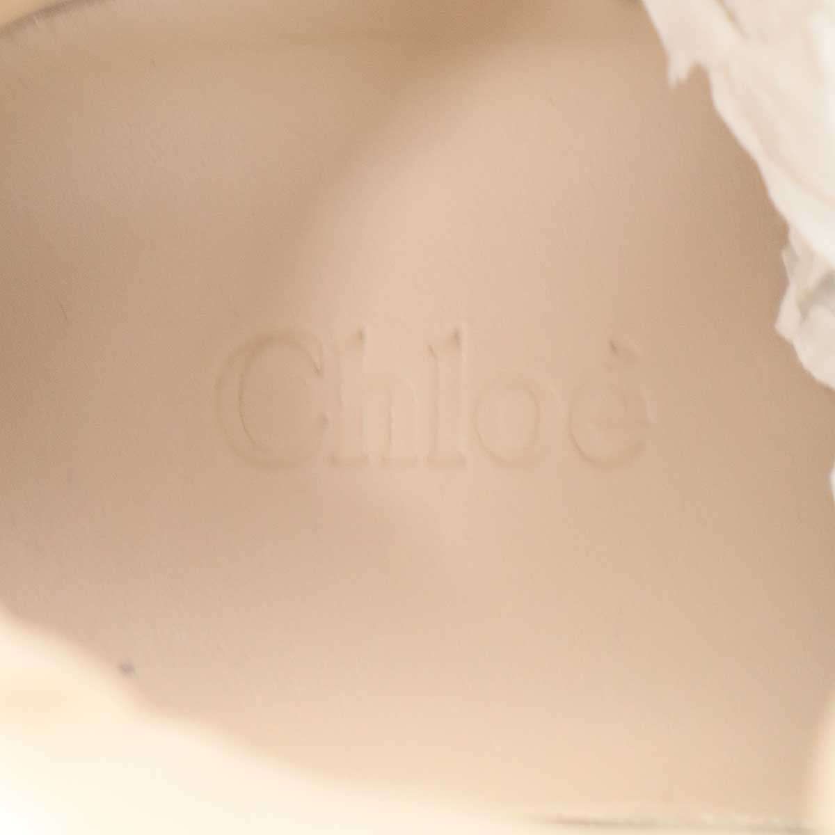 Chloe クロエ FRANCKIE ベルクロハイカットレザースニーカー