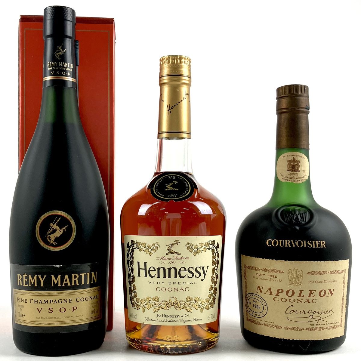 3本 Otard REMY MARTIN COURVOISIER コニャック