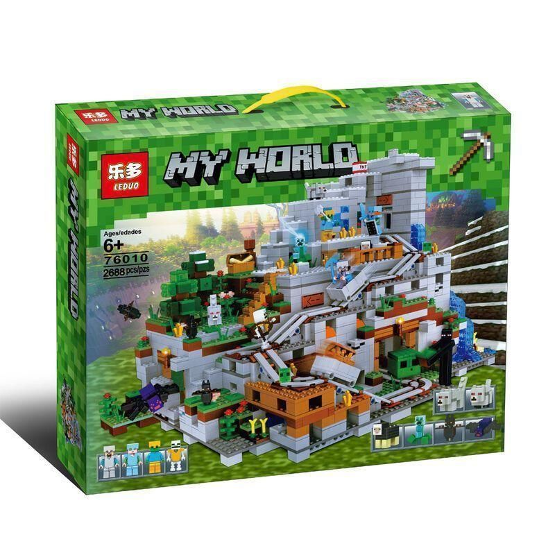 2688pcs レゴ 互換 ブロック マインクラフト 山の洞窟 MY WORLD - メルカリ