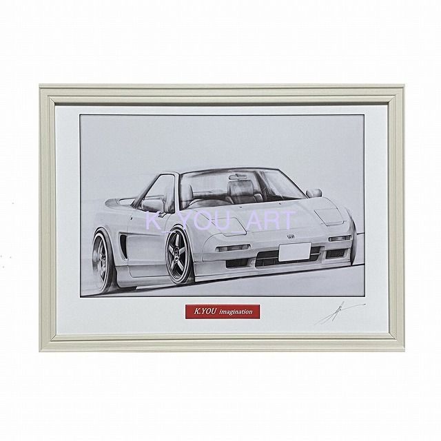 クラシックカー 油彩画 サインあり imgrc0080315582.jpg
