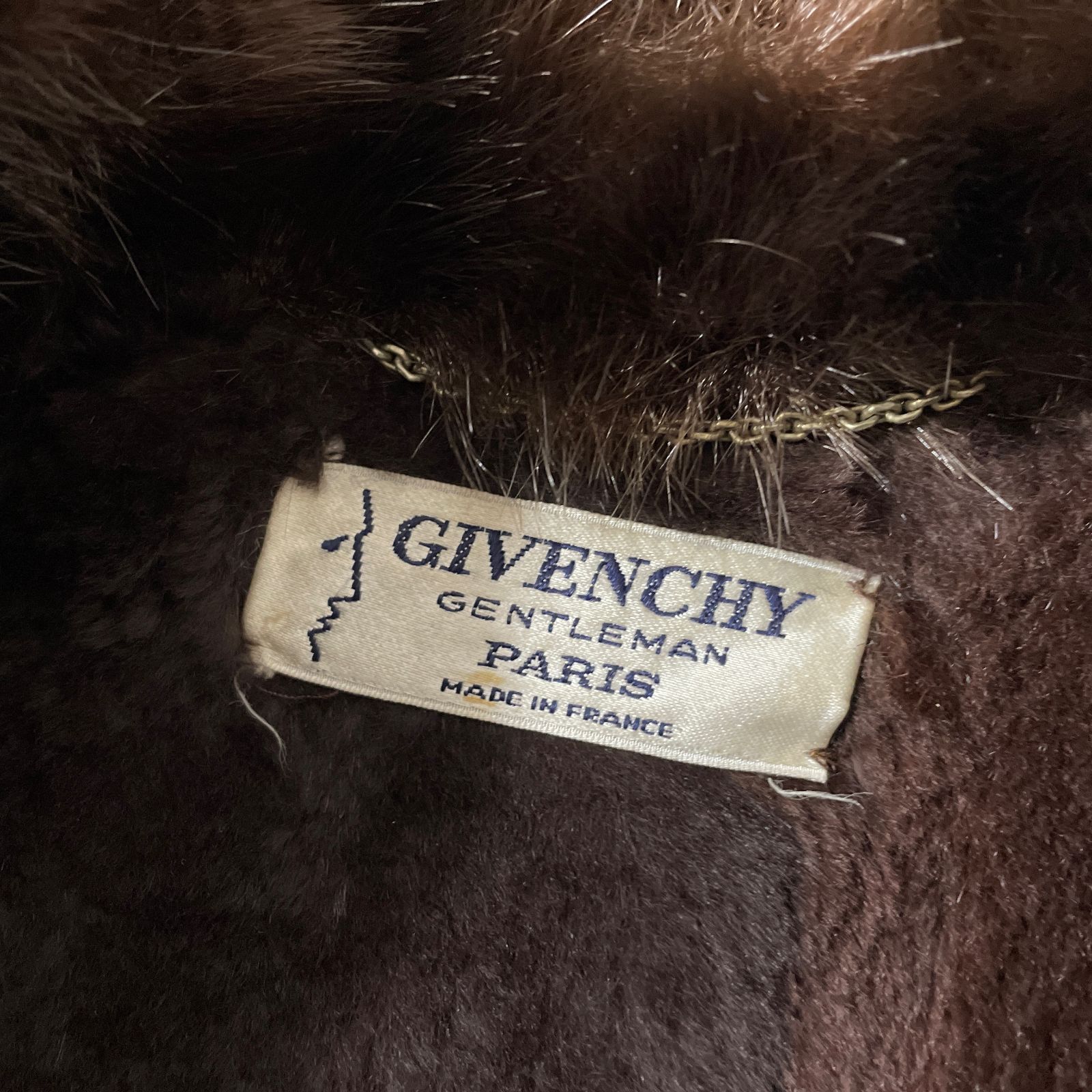 GIVENCHY フランス製 archive vintage レザージャケット ファー切替 