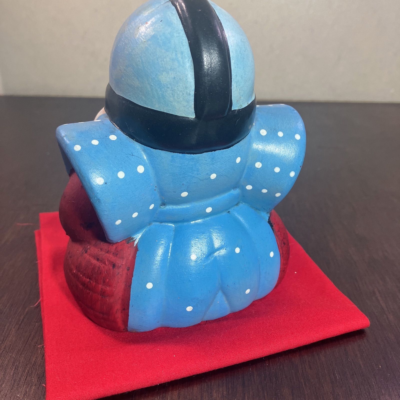 福助 置物 縁起物 陶器 骨董品 アンティーク レトロ よーいドン