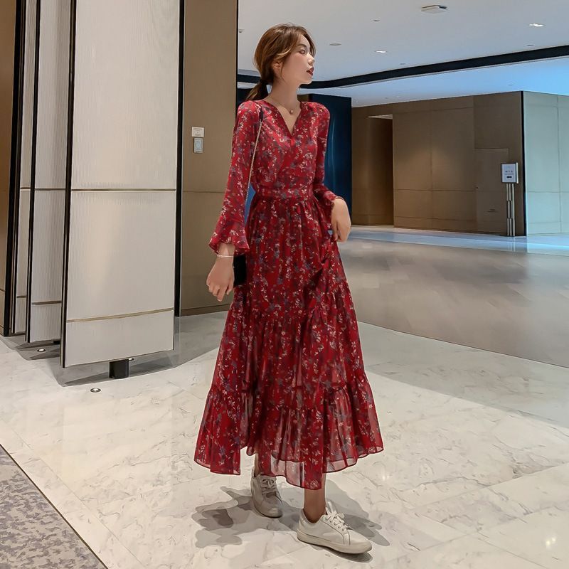 ティアードワンピースレディース春夏カシュクールワンピAラインフ