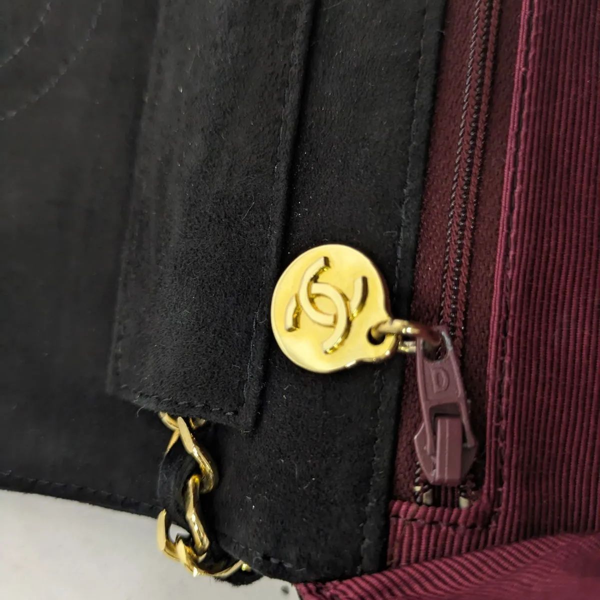 良品！ CHANEL オールドシャネル ヴィンテージ ボーダーステッチ 