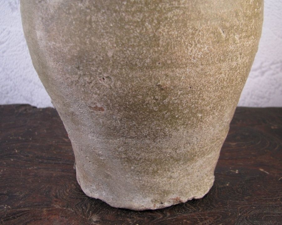 高麗青磁 古陶磁 高麗青磁盤口瓶 銀化 大徳利 高さ：27.5cm 朝鮮古美術/李