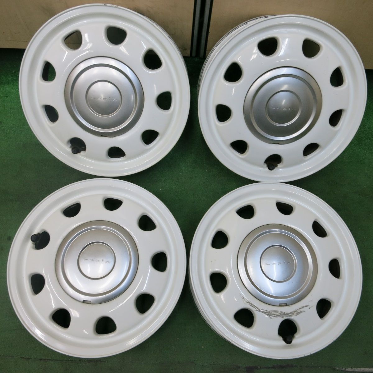 [送料無料] キレイスズキ ラパン ショコラ HE22S 純正 ENKEI ホイール 14インチ 14×4.5J エンケイ PCD100/4H4101010SYホ