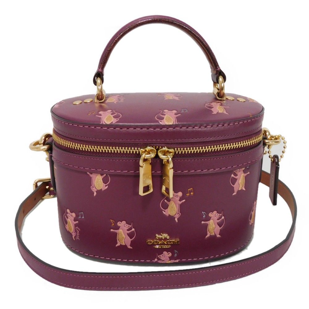 COACH コーチ トレイル バッグ ロゴ メタル バニティ スムース 2WAY 