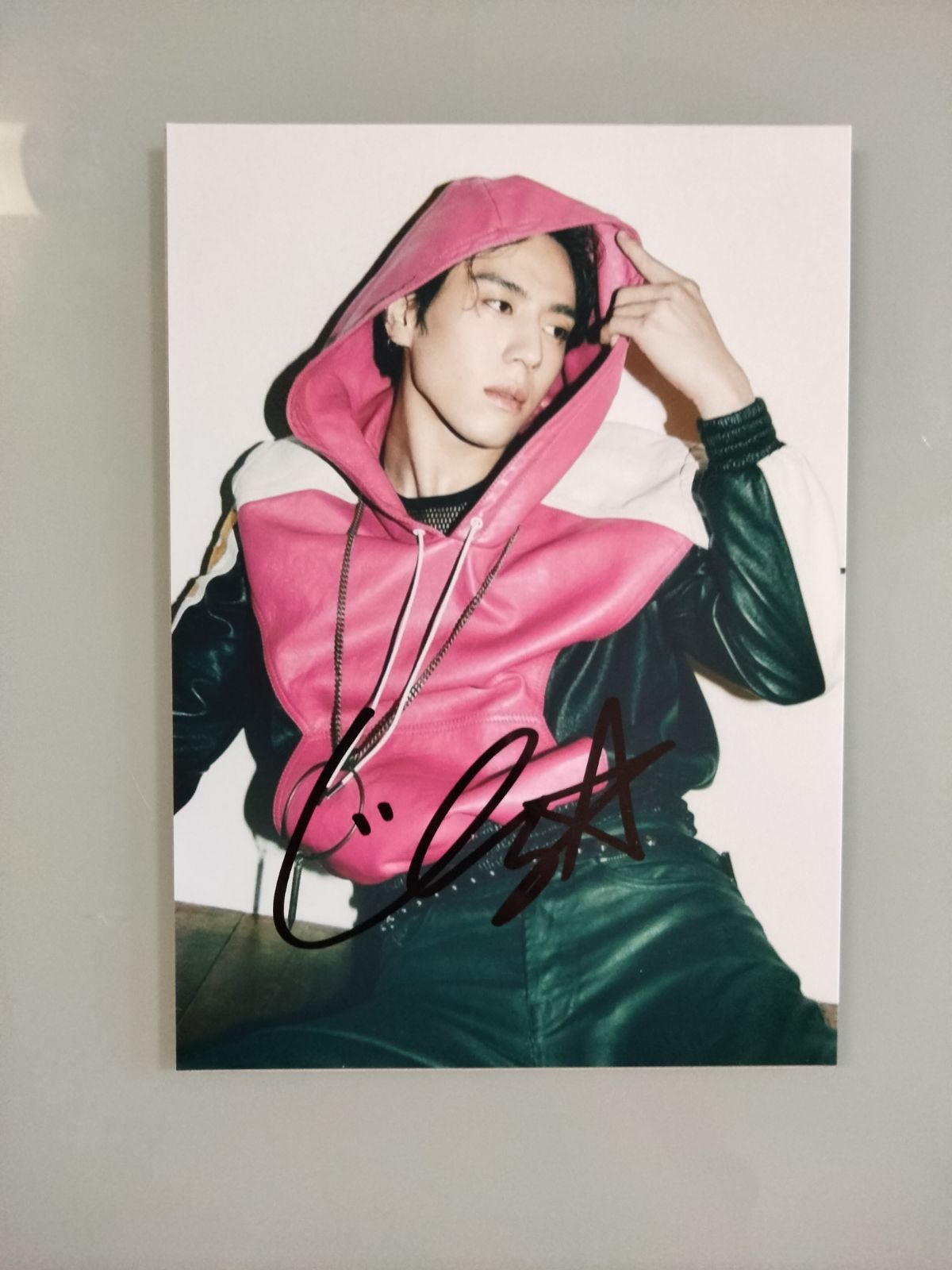 ユギョム直筆サイン入り2Lサイズ写真…YUKYUNG…ガットセブン