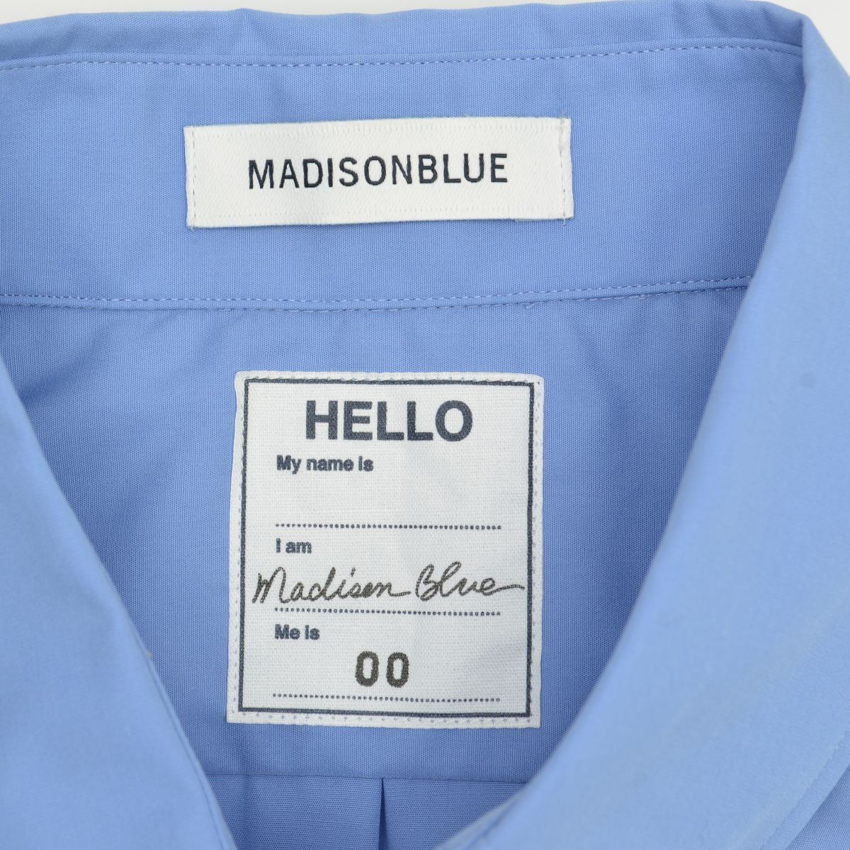 00/XS【MADISONBLUE】23SS MB231-5013 B.D. SH BROAD長袖シャツ