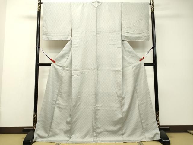 平和屋着物●江戸小紋　菱文　ロング丈　正絹　逸品　未使用　DAAR4308tw 平和屋着物○江戸小紋 菱文 ロング丈 正絹 逸品 未使用 DAAR4308tw