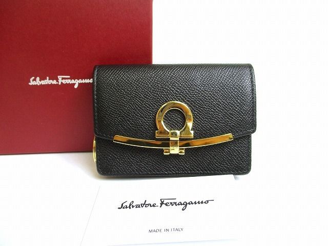 フェラガモ Salvatore Ferragamo ガンチーニ レザー 名刺入れ ビジネスカードケース カード入れ メンズ レディース