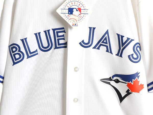 新品 未使用 MLB Majestic ブルージェイズ ベースボール シャツ S Blue JaysブルージェイズMLBマジェスティック ベースボール